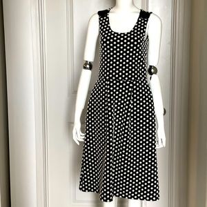 Emporio Armani Black and White Polka Dot Dress Size 38/4